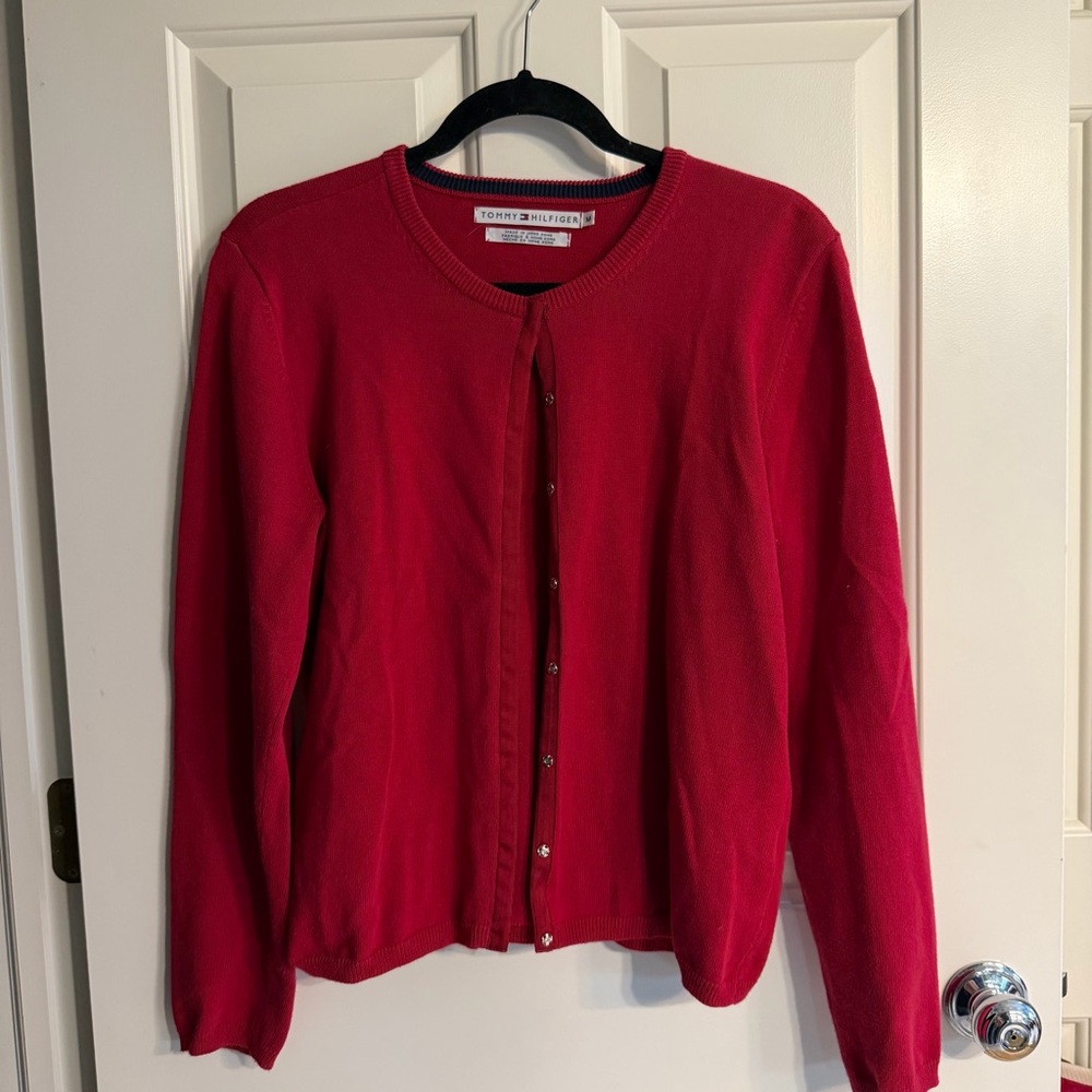 Tommy Hilfiger Classic Red Cardigan